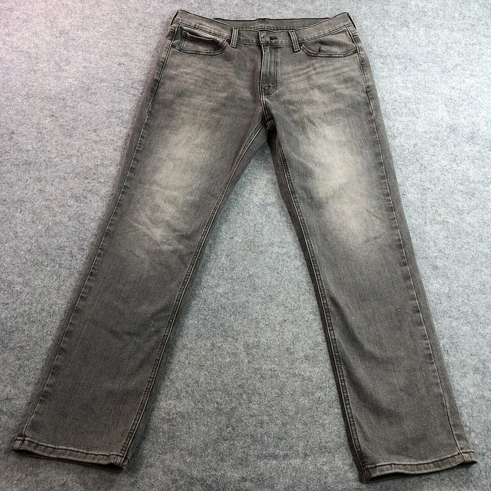 Levi's Mens 541 Athletic Taper Jeans 33x32 (Fits 34x31) Gray Comfort Stretch